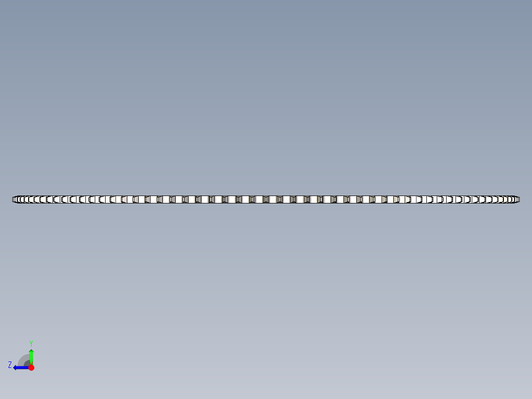 ANSI 40 滚子链轮---stp右视图