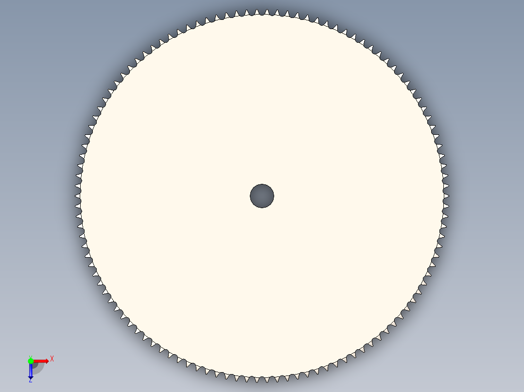 ANSI 40 滚子链轮---stp俯视图