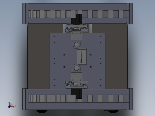 双排镭雕机总装图前视缩略图