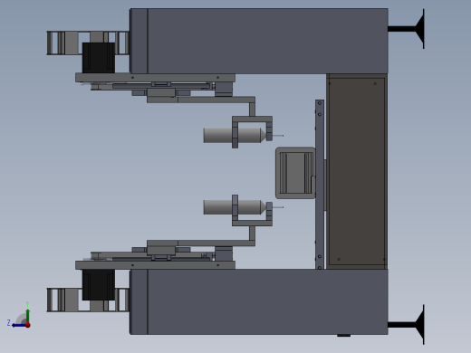 双排镭雕机总装图右视缩略图