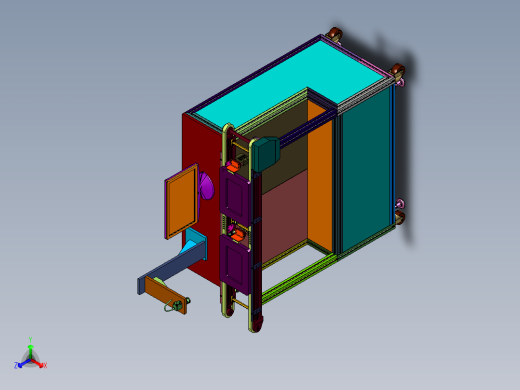 某种托盘件自动化检测机正等轴测缩略图