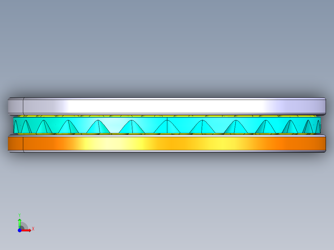平面推力球轴承51122前视图