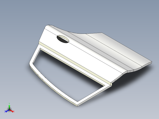 乘用车后门--catia正等轴测缩略图