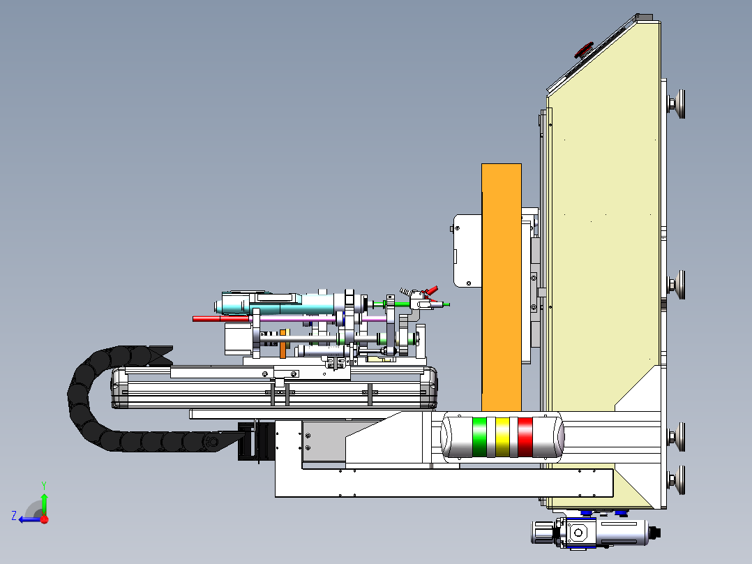 自动锁螺丝机右视图