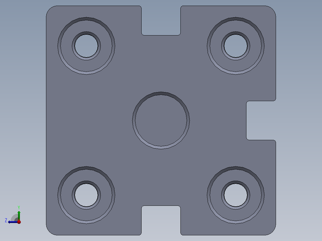 气缸ACE25X25S右视图