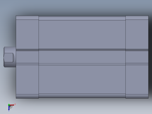 气缸ACE25X25S俯视缩略图