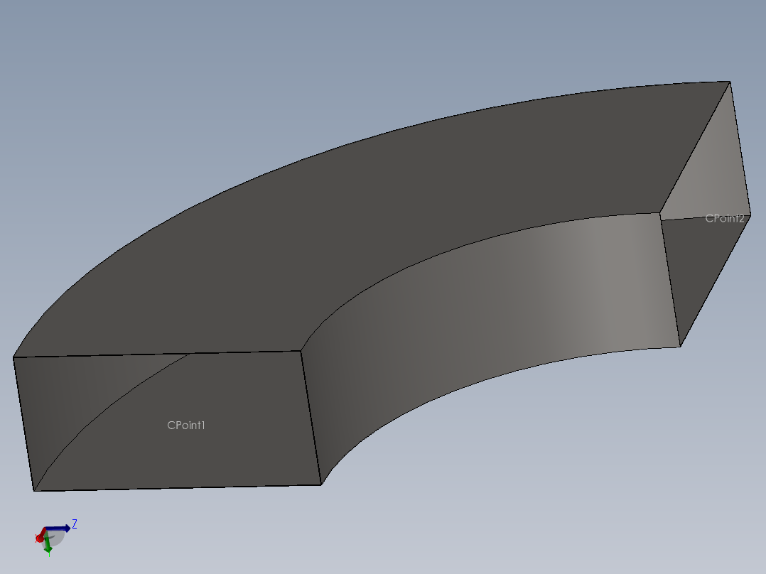 hvac 90deg bend主视图