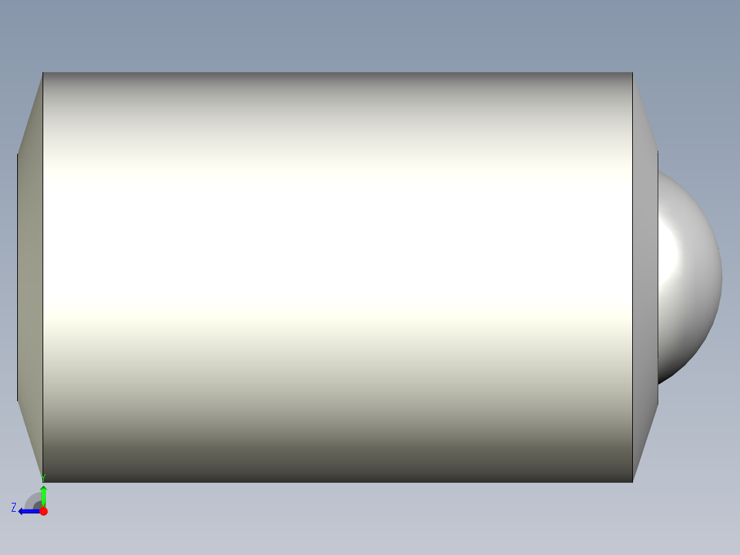 定位珠 BP.SBP-3D多系列多零件图纸模型右视图