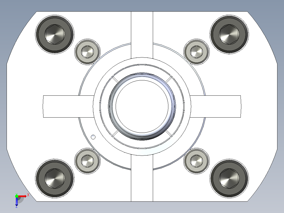 KOSMEKSFH2160-G多系列多零件图纸模型俯视图