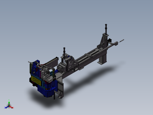自动化数控折弯机正等轴测缩略图