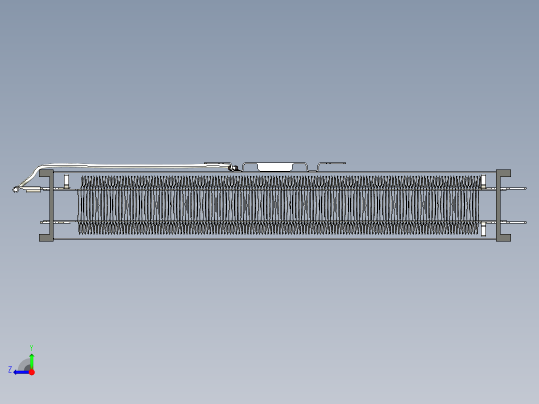 加热器240mm 2500w右视图