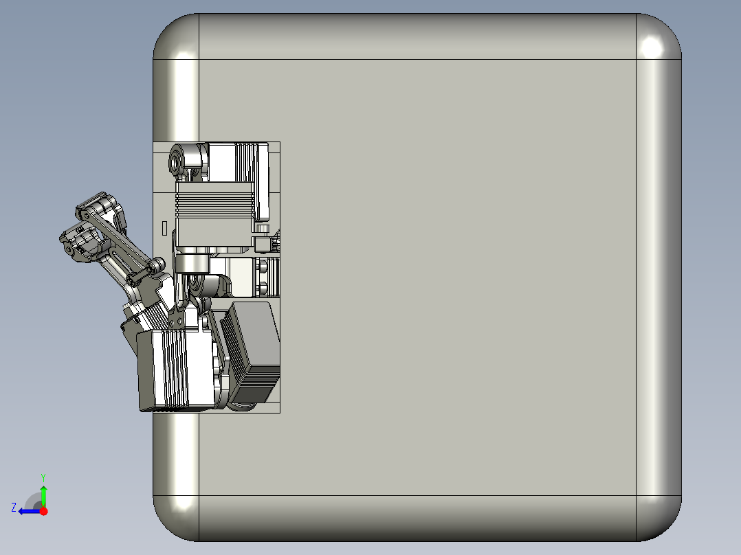 电子机械臂右视图