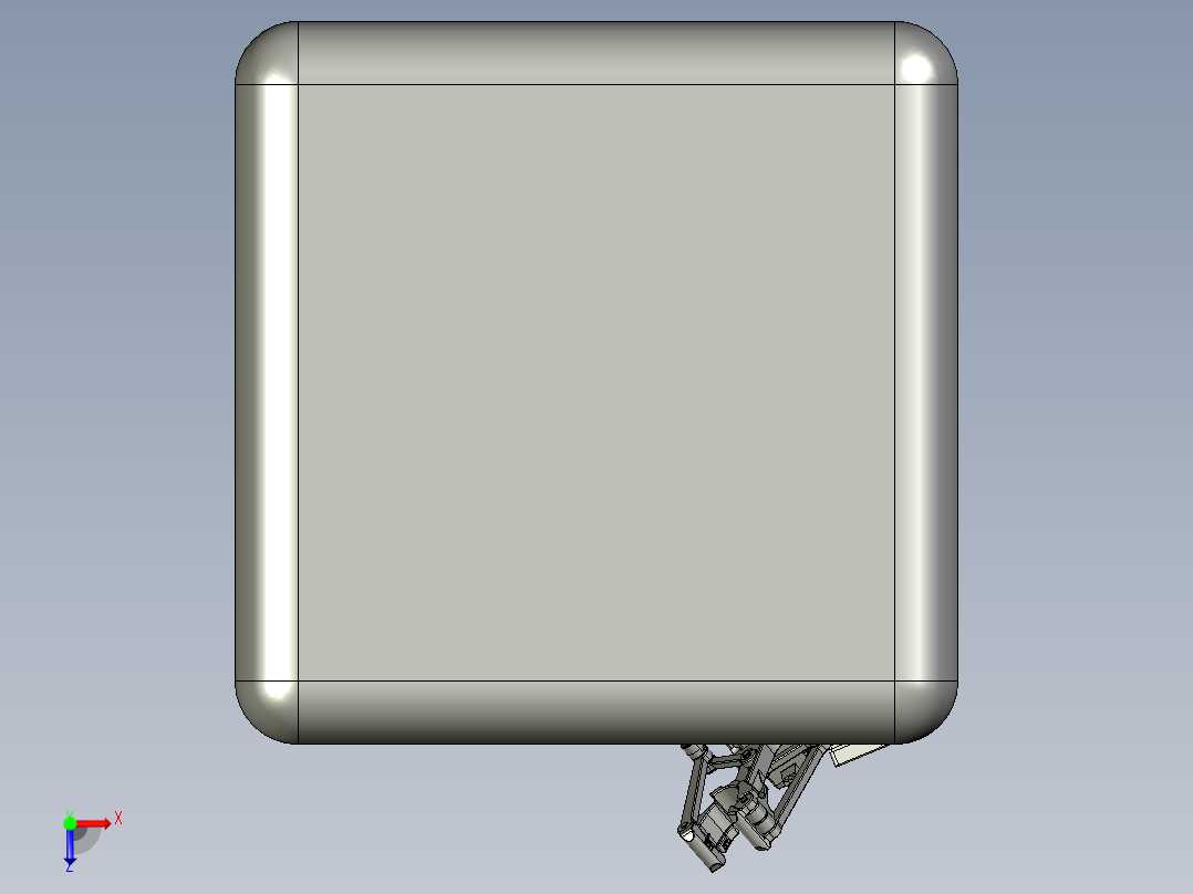 电子机械臂俯视图