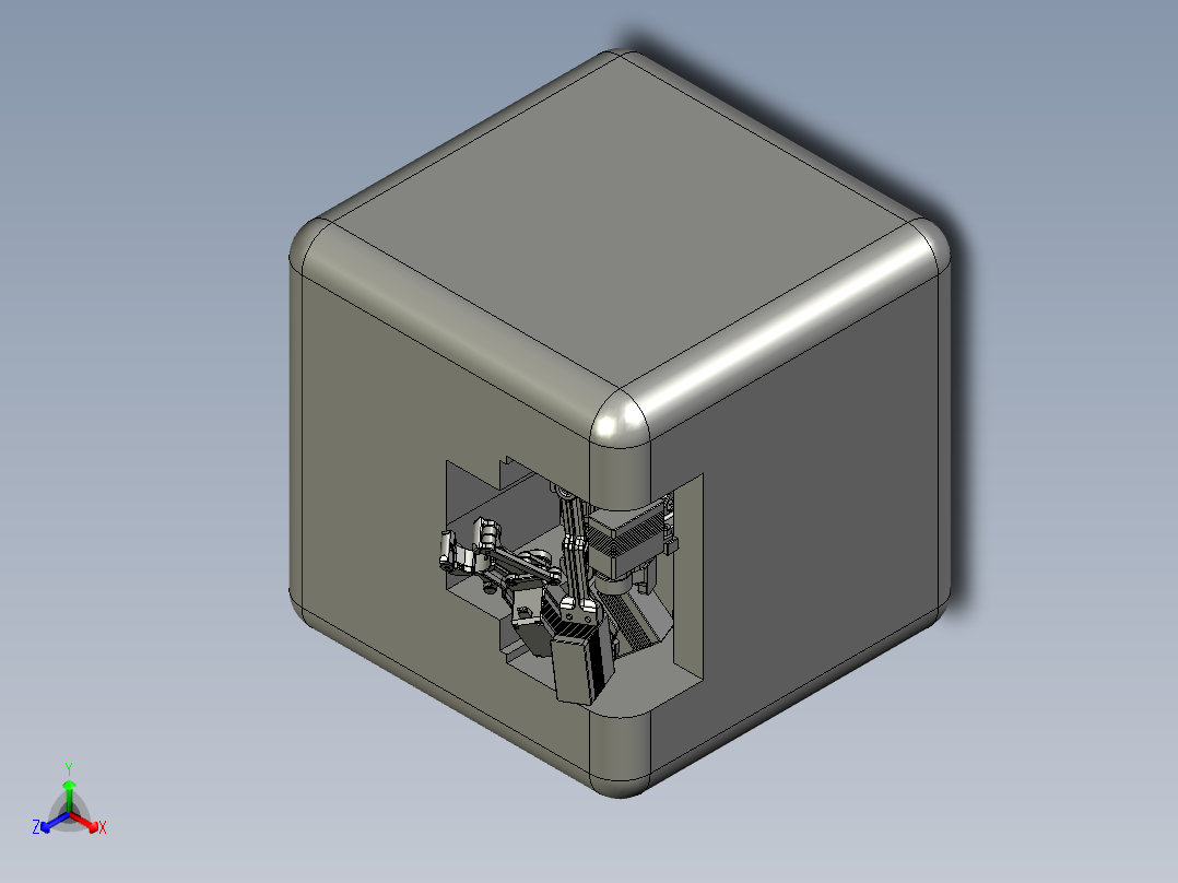电子机械臂正等轴测图