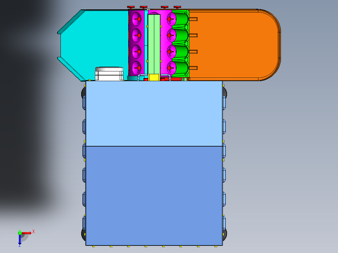 自动切菜机sw18俯视图
