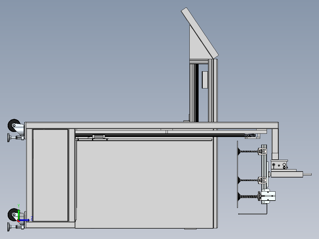 板材投板机sw18可编辑左视图