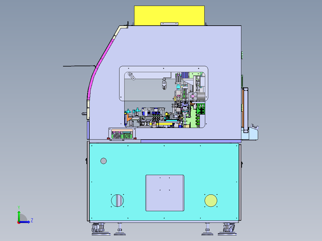 半自动FOG液晶面板制程设备sw18可编辑左视图