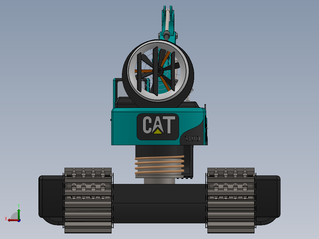 挖掘机、推土机(8)后视图