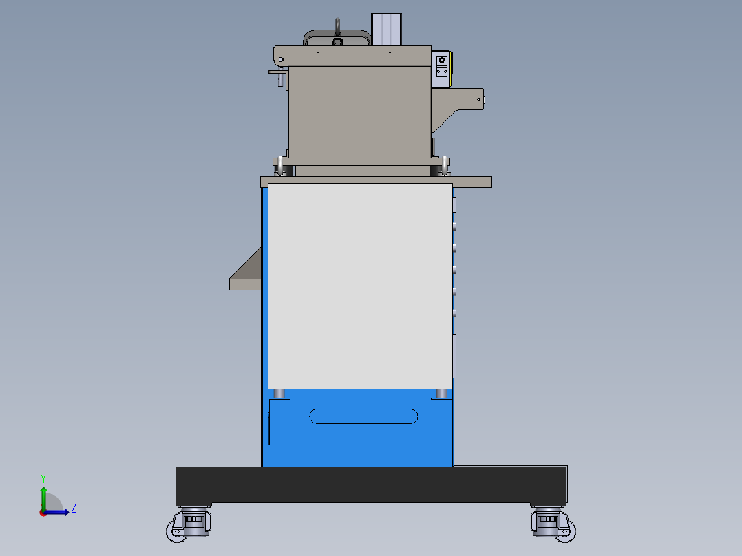 塑料龙门式切粒机(高扭)1483873左视图