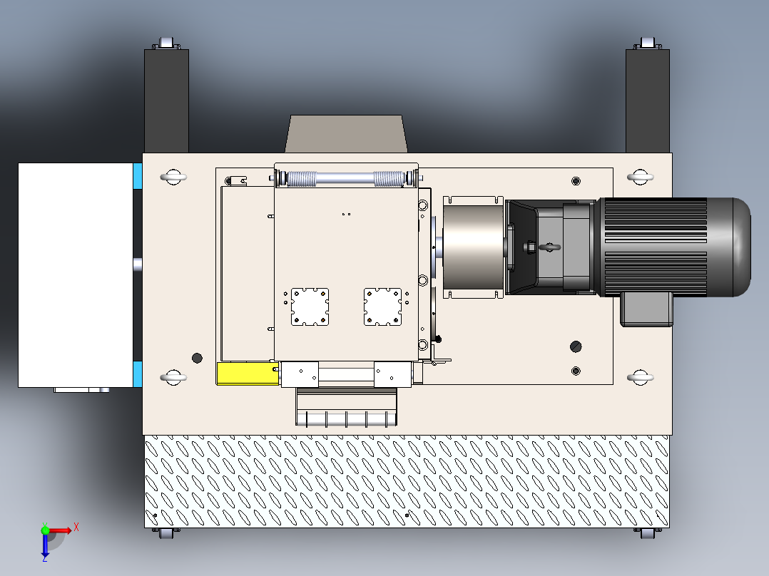 塑料龙门式切粒机(高扭)1483873俯视图