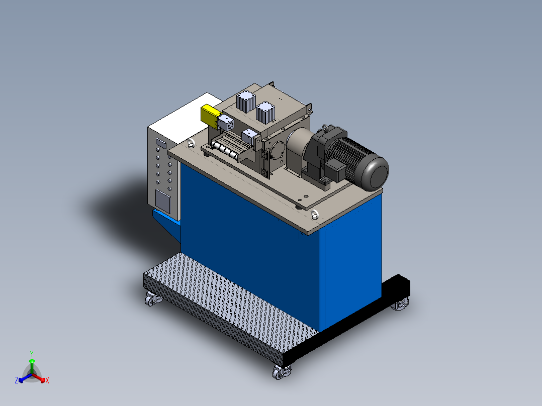 塑料龙门式切粒机(高扭)1483873正等轴测图