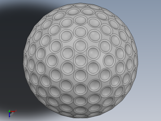 高尔夫球、高尔夫球小车、高尔夫球装备aerodynamic-golf-ball SW.zip俯视缩略图