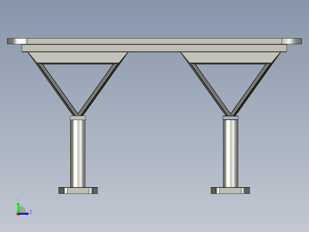 办公桌150cm x 100cm x 80cm左视图
