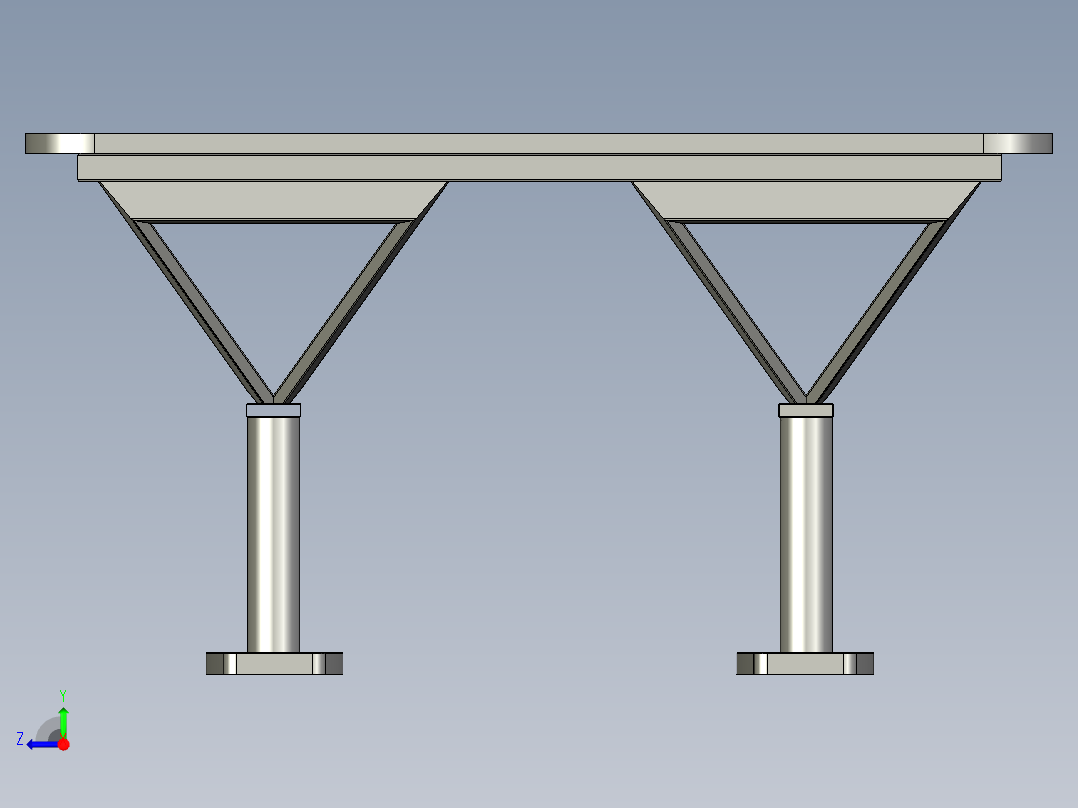 办公桌150cm x 100cm x 80cm右视图