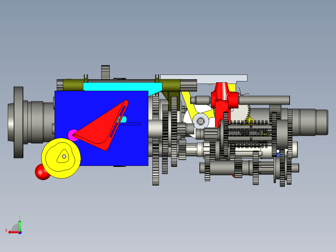 通用车床6140后视图