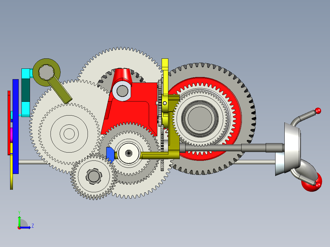 通用车床6140左视图