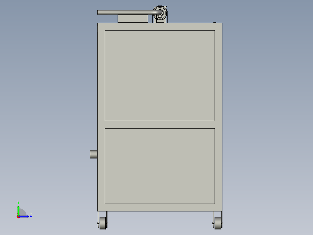 蚝油生产原料初级清洗装置左视图
