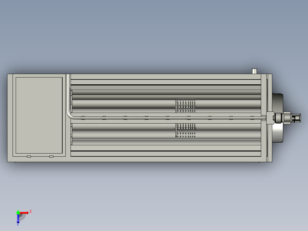 蚝油生产原料初级清洗装置俯视图