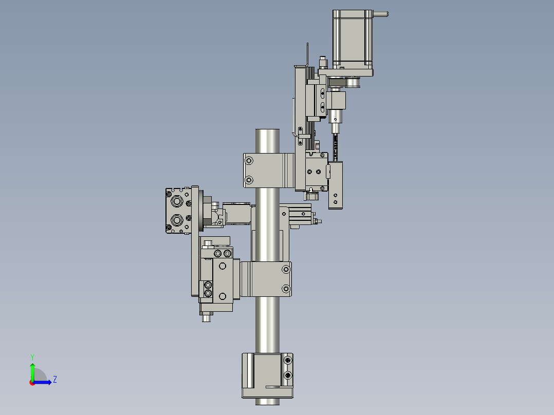 JALD23-3-螺母锁入-Z-01左视图