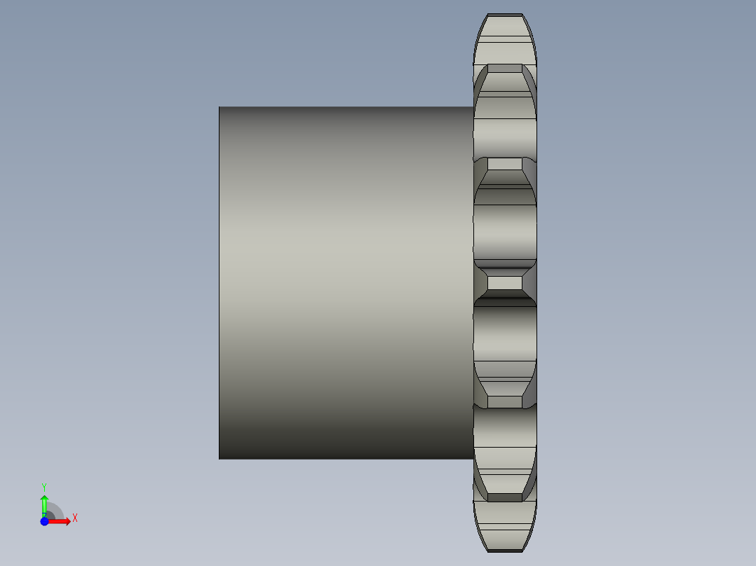 从动链轮10B-14前视图