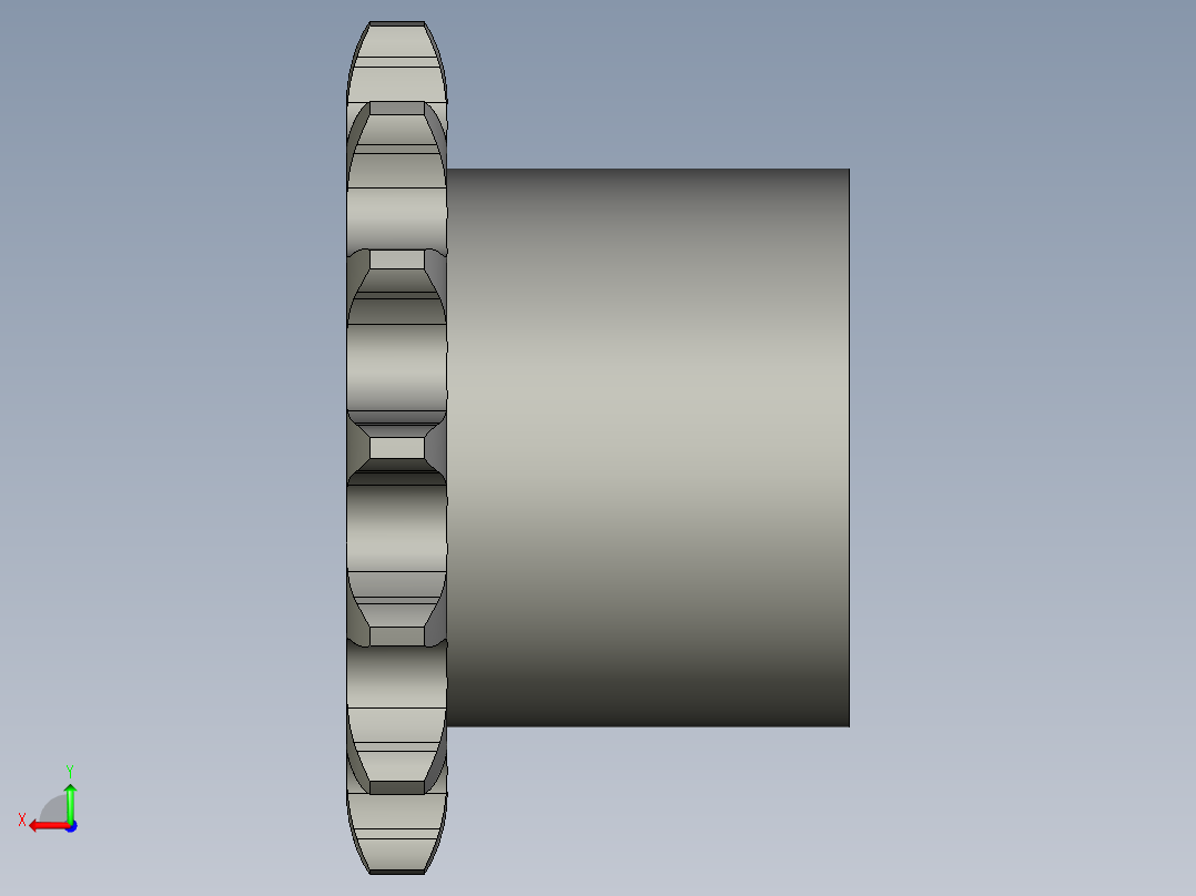 从动链轮10B-14后视图