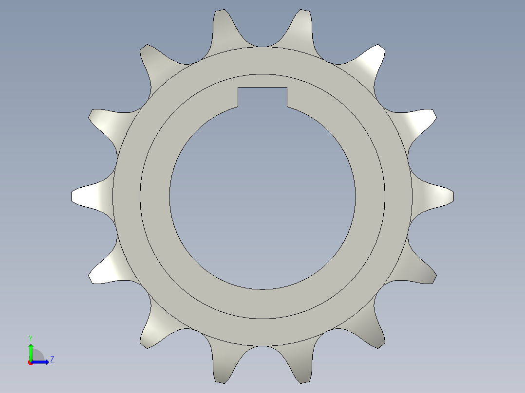 从动链轮10B-14左视图