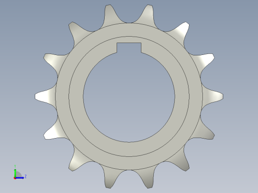从动链轮10B-14左视缩略图