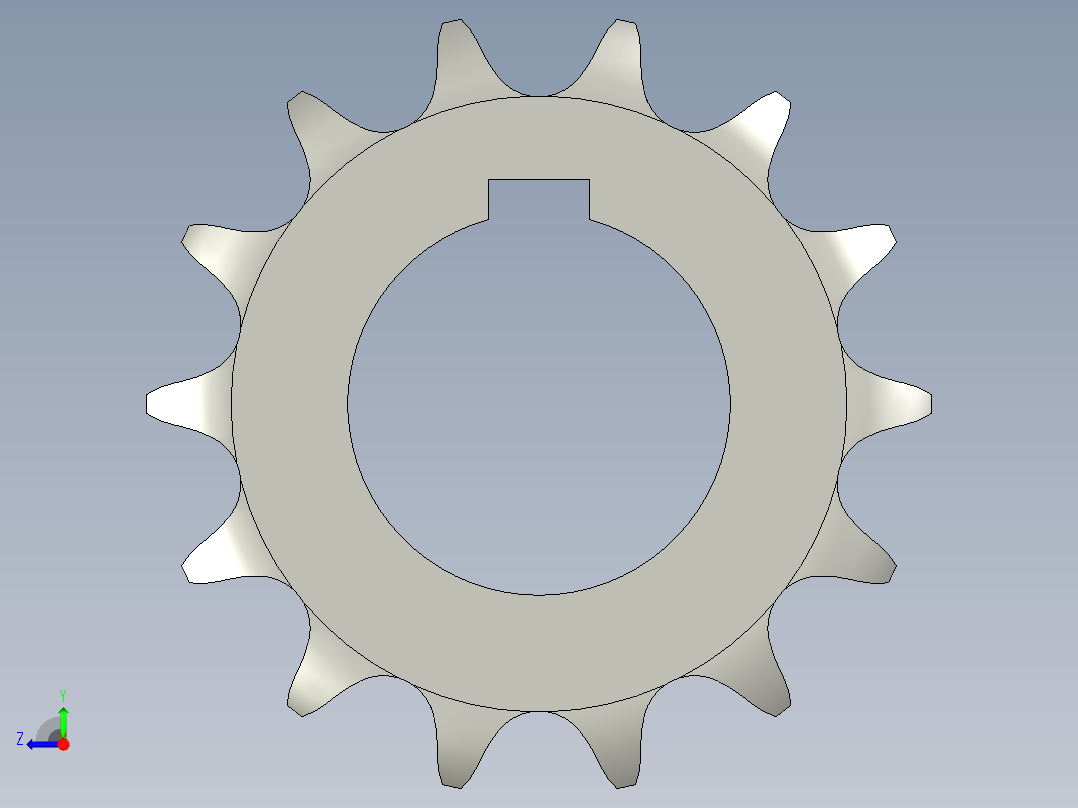 从动链轮10B-14右视图