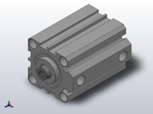 SDA超薄气缸系列[SDA 32×30S]正等轴测缩略图