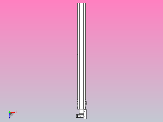 皮带直线轴半封闭可选导轨TPA-HNB-140D-120-L1400-MR-C-P40-N3俯视缩略图