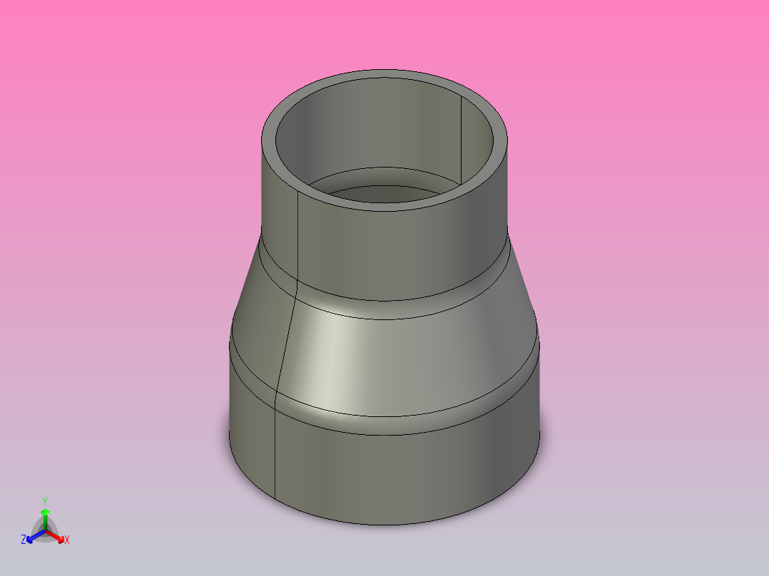 R(C) 大小头（同心）[2_1-2X2]主视图