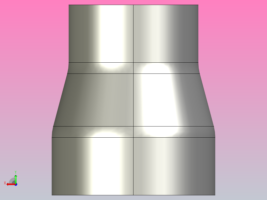 R(C) 大小头（同心）[2_1-2X2]后视图