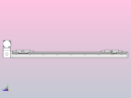 皮带直线轴双滑块型TPA-GCBS-150-P80-L350-LU-M75-N3右视缩略图