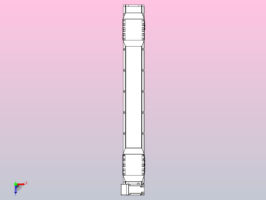 皮带直线轴双滑块型TPA-GCBS-150-P80-L350-LU-M75-N3俯视图