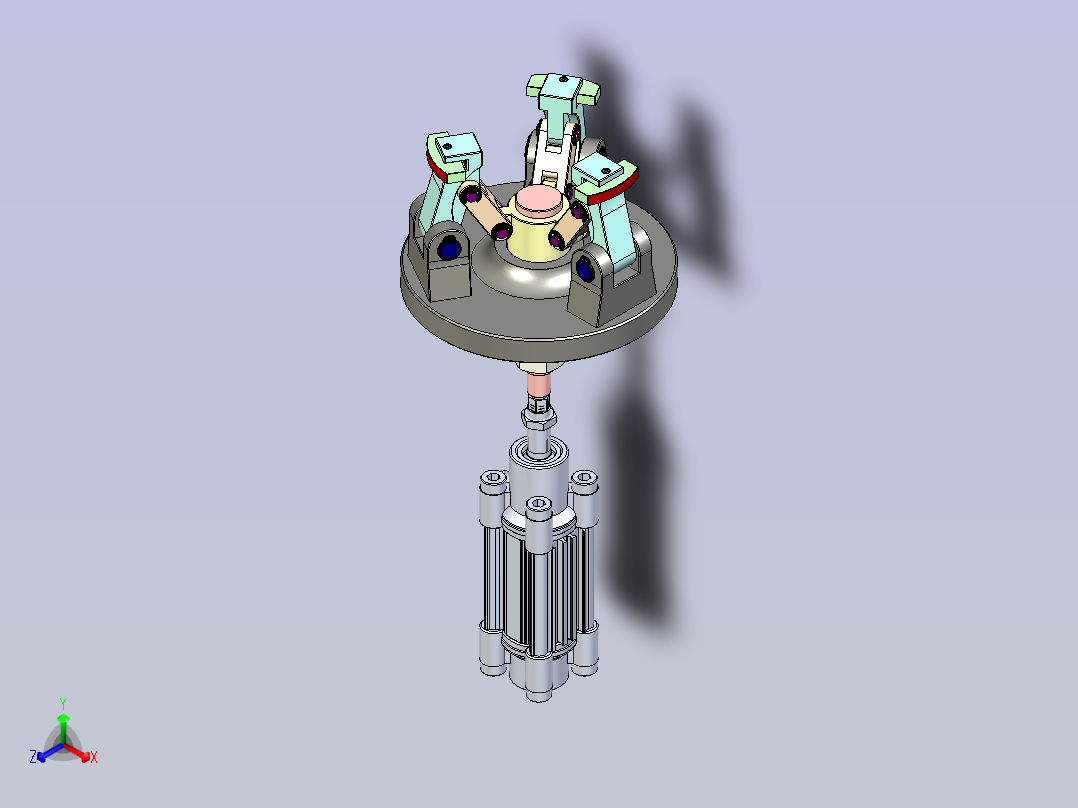 夹具 - 349 中心主视图