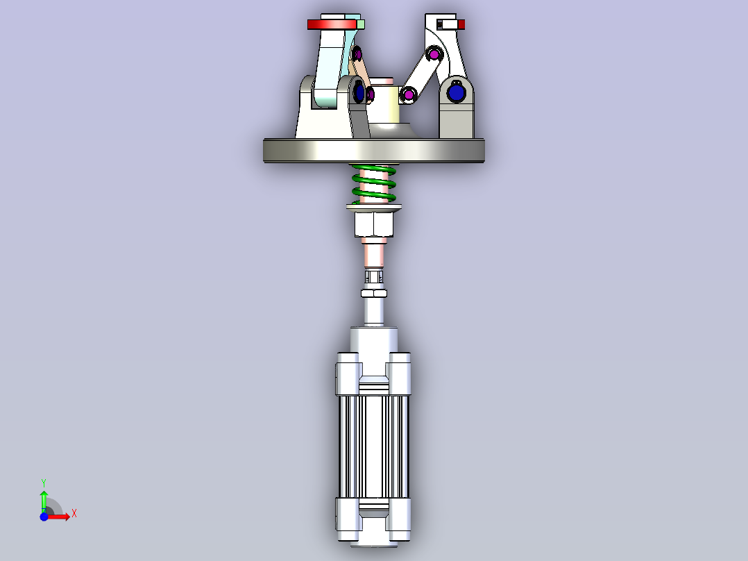 夹具 - 349 中心前视图
