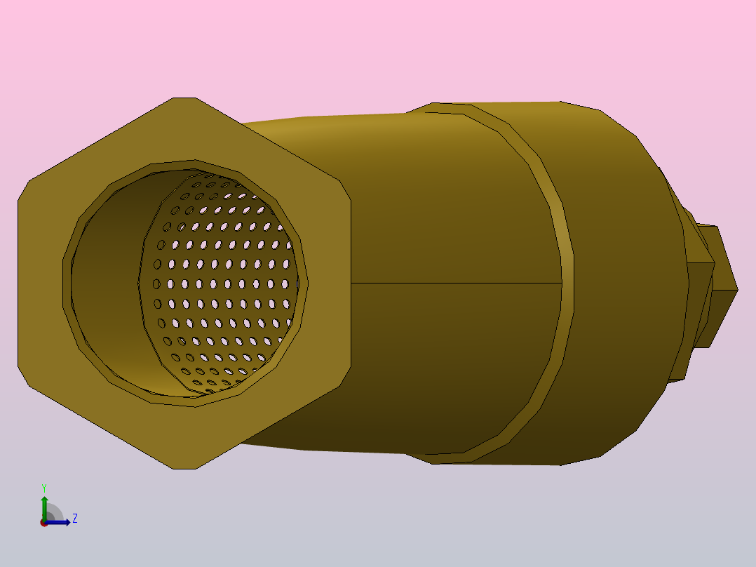 Y型过滤器，管道过滤器FNW-FNW14B-YSSF左视图