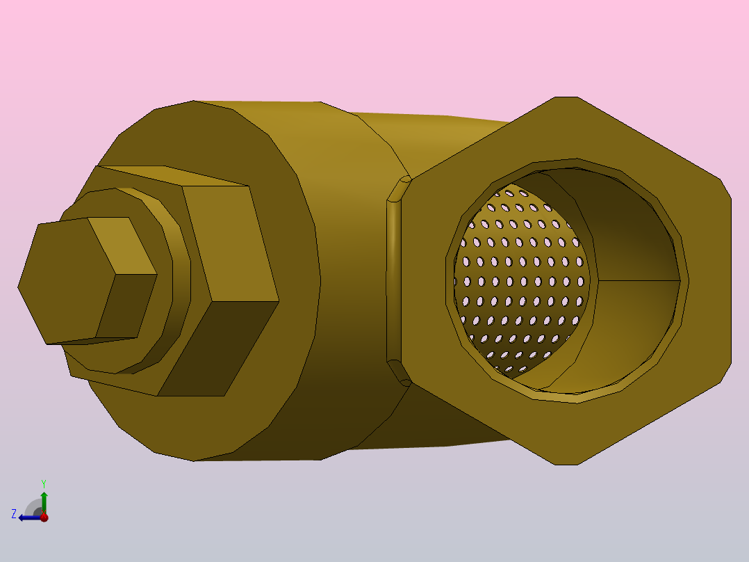 Y型过滤器，管道过滤器FNW-FNW14B-YSSF右视图