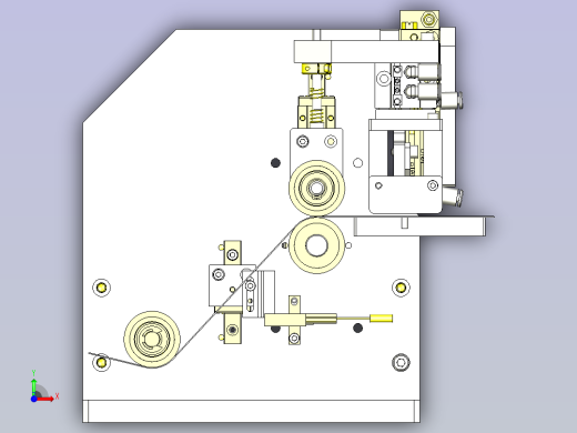 一种滚轮规定尺寸切割装置前视缩略图