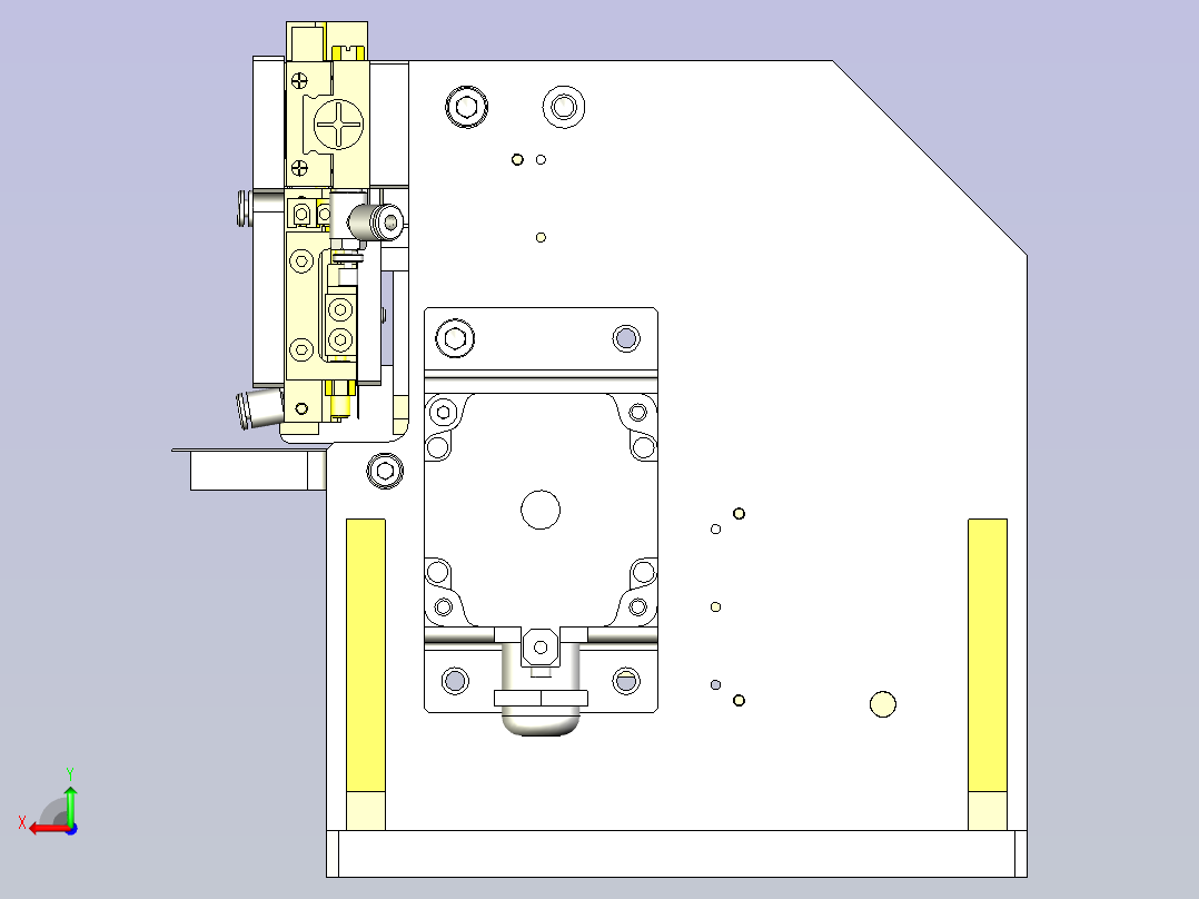 一种滚轮规定尺寸切割装置后视图